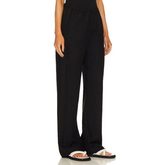 Enza Costa Everywhere Pants in Black 1 Small New Womens Relaxed Trousers - Picture 4 of 14